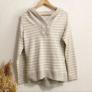 Mountain Hardwear striped button top sweater